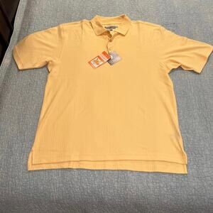 Eversole Run Men's Yellow Golf Polo - NWT